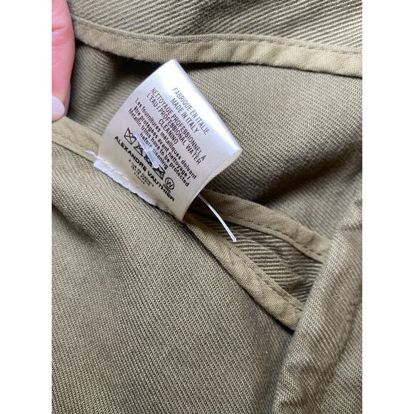 Alexandre Vauthier Womens Green Cargo Button up Blazer Military Jacket FR 40 - Picture 6 of 6